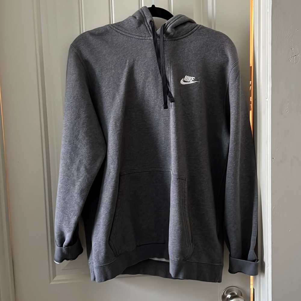 GREY MENS NIKE HOODIE
